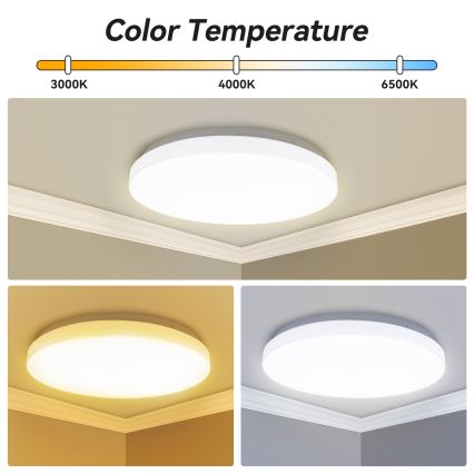 Brilagi - Plafón LED MILKY WAY LED/24W/230V 3000/4000/6500K Ø 38 cm
