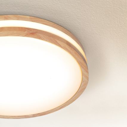 Brilagi - Plafón LED MOLINA LED/24W/230V roble diá. 29 cm