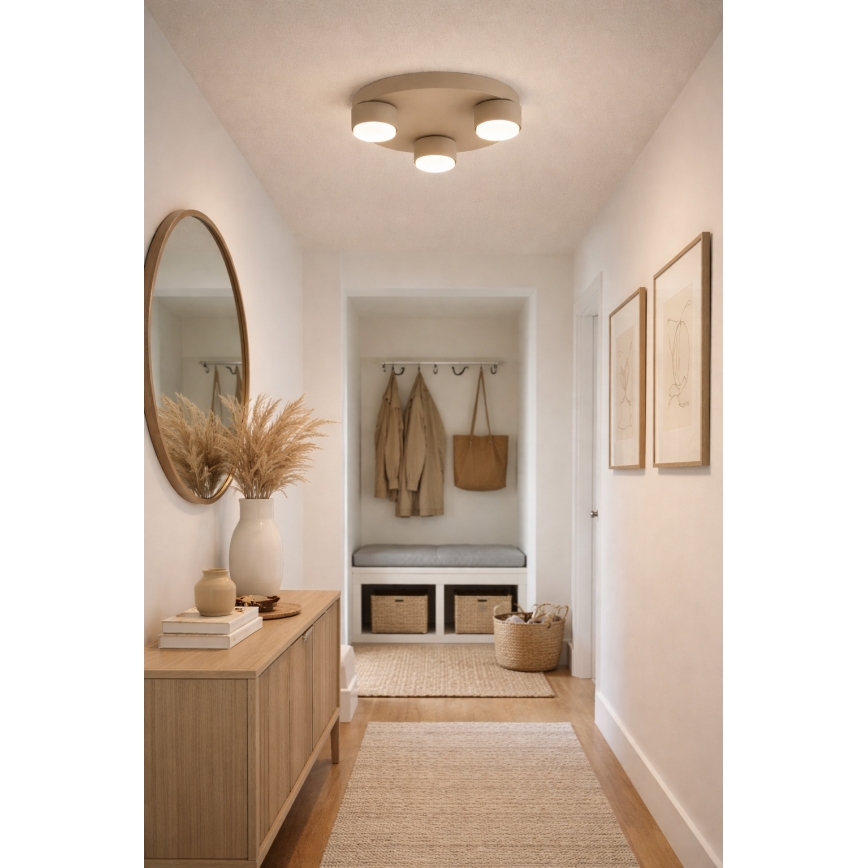 BRILAGI - Plafón LED MONO 3xGX53/30W/230V, Ø 30 cm, beige