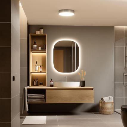 Brilagi - Plafón LED de techo para baño POOL LED/24W/230V 3000/4000/5500K Ø 30 cm IP54 latón
