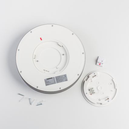 Brilagi - Lámpara de techo LED para baño POOL LED/24W/230V 3000/4000/5500K Ø 30 cm IP54 negra