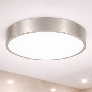 Brilagi - Plafón LED para baño POOL LED/36W/230V 3000/4000/5500K Ø 40 cm IP54 cromo mate