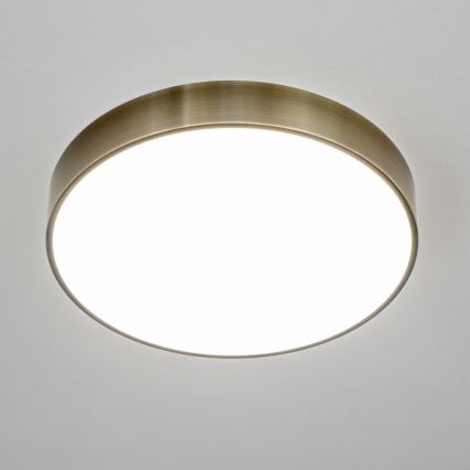 Brilagi - Lámpara de techo LED para baño POOL LED/36 W/230 V 3000/4000/5500 K Ø 40 cm IP54 latón