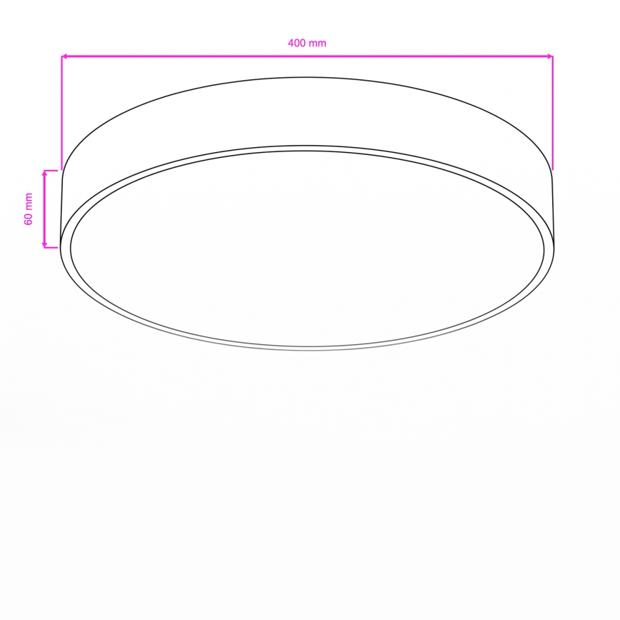 Brilagi - Lámpara de techo LED para baño POOL LED/36 W/230 V 3000/4000/5500 K Ø 40 cm IP54 latón