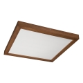 Brilagi - Plafón LED para baño WOODY FRAME LED/40W/230V 60x60 cm IP44 roble-cerezo