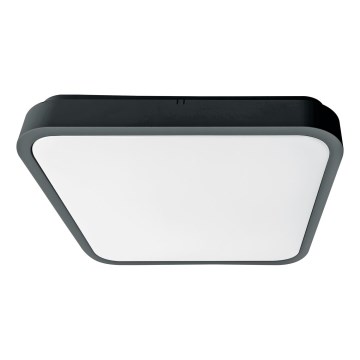 Brilagi - Plafón LED para baño ZENNA LED/18W/230V 28,5x28,5 cm IP44 antracita