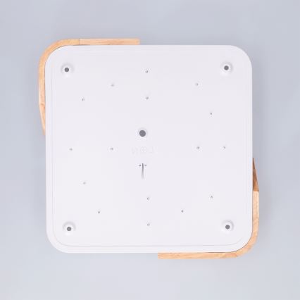 Brilagi - Plafón LED PILANA LED/24W/230V roble/blanco 32x32 cm