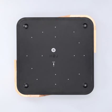 BRILAGI - Plafón LED PILANA LED/24W/230V roble/negro 32x32 cm