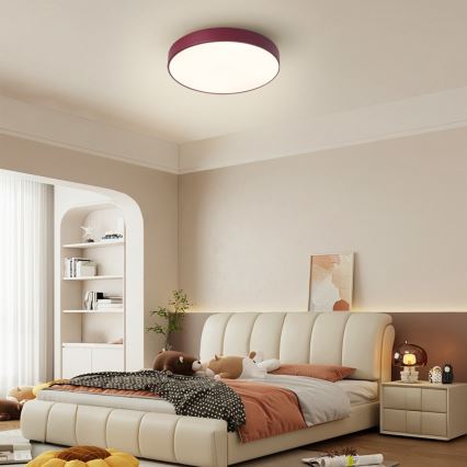 Brilagi - Plafón LED POOL LED/36W/230V 3000/4000/6000K Ø 30 cm burdeos