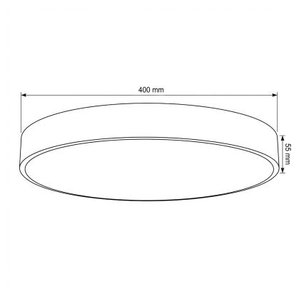 Brilagi - Plafón LED POOL LED/48W/230V 3000/4000/6000K Ø 40 cm beige