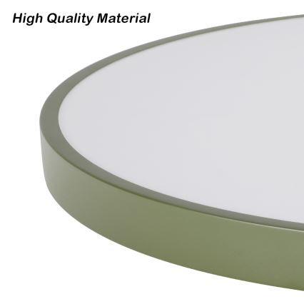Brilagi - Plafón LED POOL LED/36W/230V 3000/4000/6000K Ø 30 cm verde