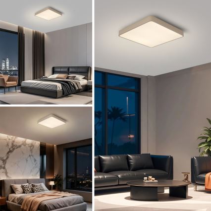 Brilagi - Plafón LED POOL LED/36W/230V 3000/4000/6000K 40x40 cm beige
