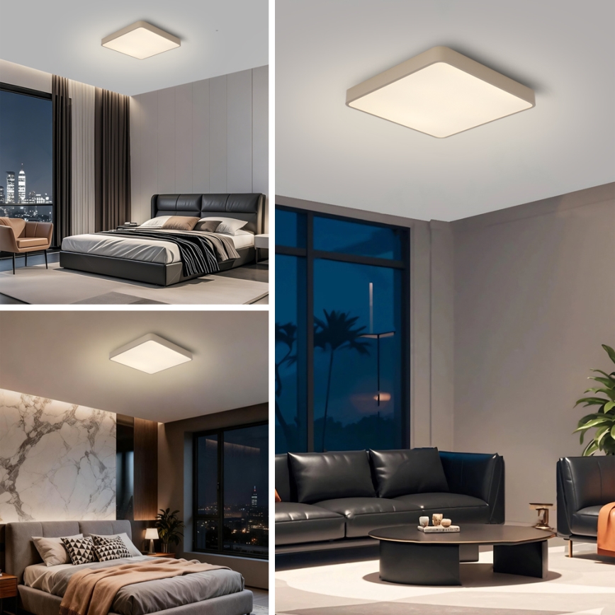 Brilagi - Plafón LED POOL LED/36W/230V 3000/4000/6000K 40x40 cm beige