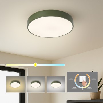 Brilagi - Plafón LED POOL LED/36W/230V 3000/4000/6000K Ø 30 cm verde