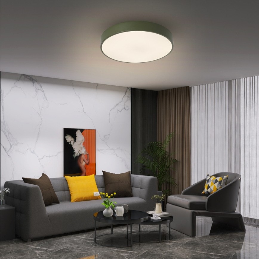 BRILAGI - Luminaria de techo LED POOL LED/48W/230V 3000/4000/6000K Ø 40 cm verde