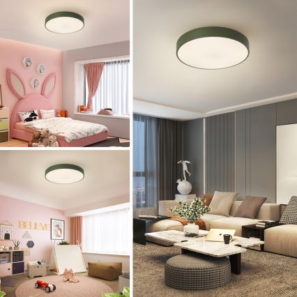 BRILAGI - Luminaria de techo LED POOL LED/48W/230V 3000/4000/6000K Ø 40 cm verde