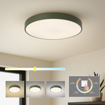 Brilagi - Plafón LED POOL LED/60W/230V 3000/4000/6000K Ø 50 cm verde