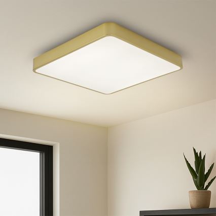 BRILAGI - Plafón LED POOL SQUARE LED/36W/230V 3000/4000/6000K 40x40 cm dorado