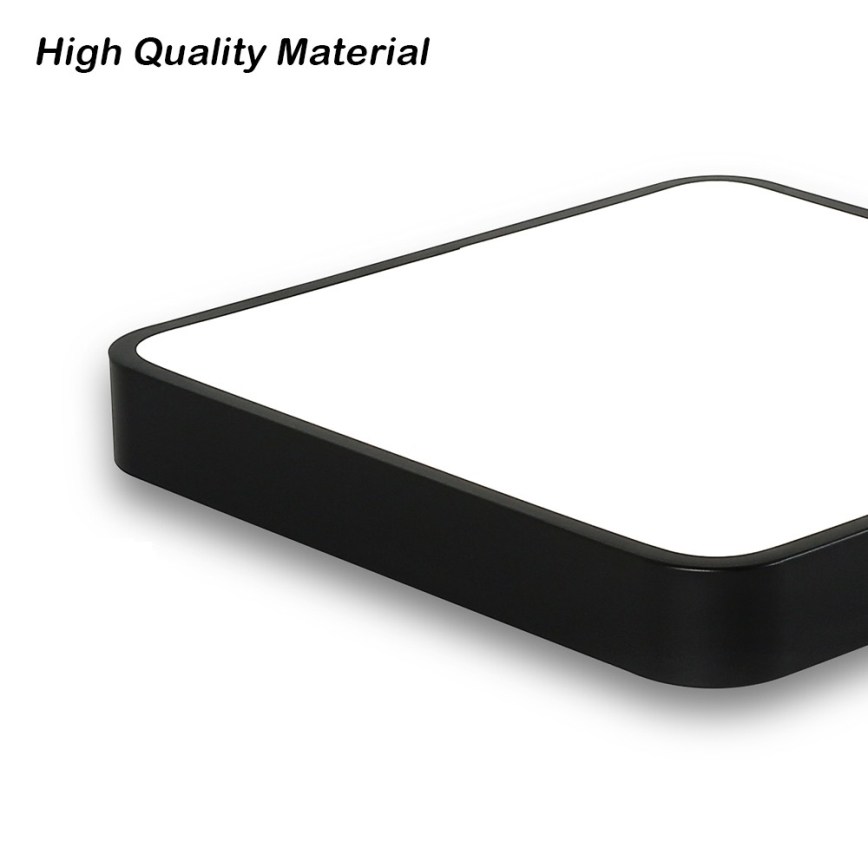 Brilagi - Luminaria de techo LED POOL SQUARE LED/48W/230V 3000/4000/6000K 50x50 cm negra