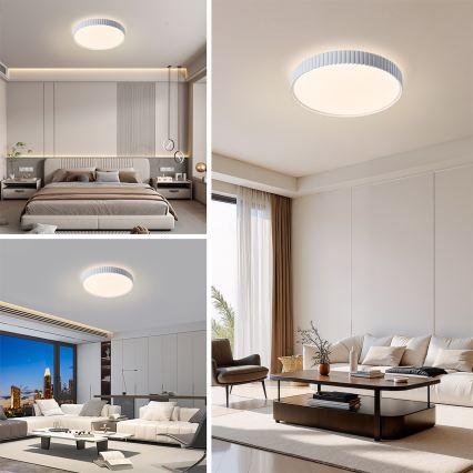 Brilagi - Plafón LED regulable CORVO LED/54W/230V 3000-6000K blanco, diámetro 40 cm + mando a distancia