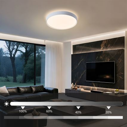 Brilagi - Plafón LED regulable CORVO LED/54W/230V 3000-6000K blanco, diámetro 40 cm + mando a distancia