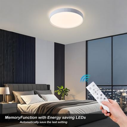 Brilagi - Plafón LED regulable CORVO LED/54W/230V 3000-6000K blanco, diámetro 40 cm + mando a distancia