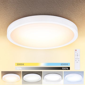 Brilagi - Plafón LED regulable ESTELA LED/48W/230V 3000-6500K ø 40 cm blanco + control remoto