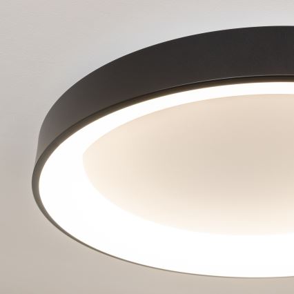 Brilagi - Luminaria de techo LED regulable FALCON II LED/99W/230V 3000-6500K Ø 60 cm negra + mando a distancia