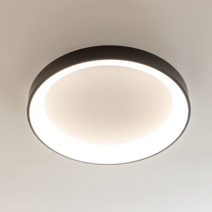 Brilagi - Luminaria de techo LED regulable FALCON II LED/99W/230V 3000-6500K Ø 60 cm negra + mando a distancia