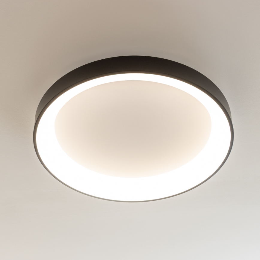 Brilagi - Luminaria de techo LED regulable FALCON II LED/99W/230V 3000-6500K Ø 60 cm negra + mando a distancia