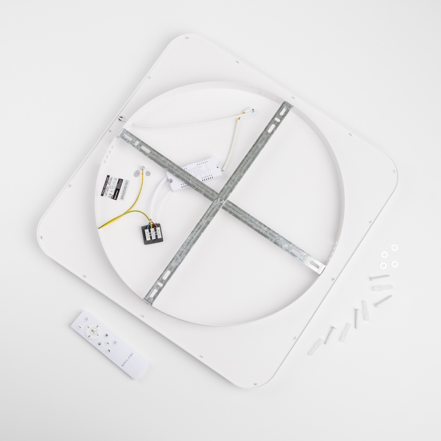 Brilagi - Luminaria de techo LED regulable FALCON SLIM LED/50W/230V 3000-6500K 50x50 cm blanca + mando a distancia