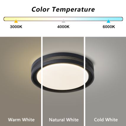 Brilagi - Luminaria de techo LED regulable KREON LED/54W/230V 3000-6000K blanco Ø 38 cm + mando a distancia