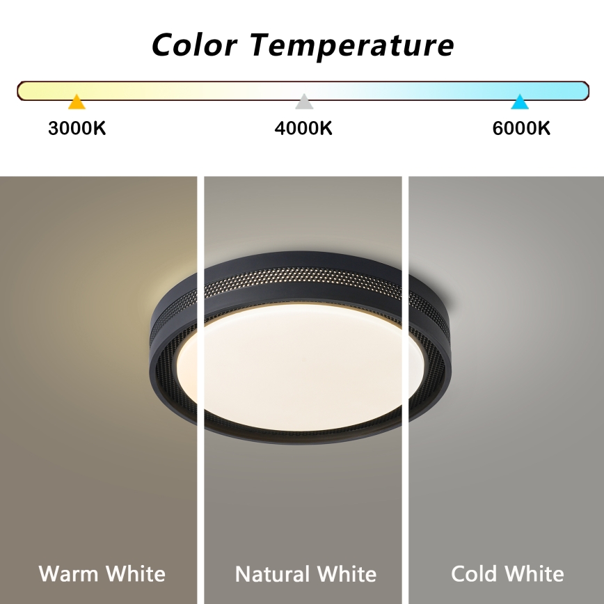 Brilagi - Luminaria de techo LED regulable KREON LED/54W/230V 3000-6000K blanco Ø 38 cm + mando a distancia