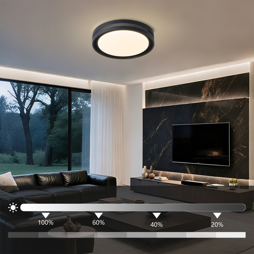 Brilagi - Luminaria de techo LED regulable KREON LED/54W/230V 3000-6000K blanco Ø 38 cm + mando a distancia