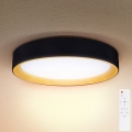 Brilagi - Plafón LED regulable LARIOS LED/60W/230V 3000-6500K ø 49 cm negro + control remoto