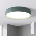 Brilagi - Plafón LED regulable LUCIA LED/48W/230V 3000-6500K Ø 41 cm verde + mando a distancia