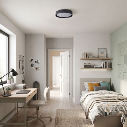 BRILAGI - Lámpara de techo LED regulable LUCIA LED/48W/230V 3000-6500K diámetro 41 cm negra + mando a distancia