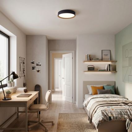 BRILAGI - Lámpara de techo LED regulable LUCIA LED/48W/230V 3000-6500K diámetro 41 cm negra + mando a distancia
