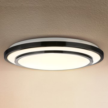 Brilagi - Plafón LED regulable LUCIANO LED/48W/230V 3000-6500K ø 39 cm negro + control remoto