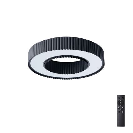 Brilagi - Luminaria de techo LED regulable LUMIX LED/48W/230V 3000–6000K negra Ø 50 cm + mando a distancia