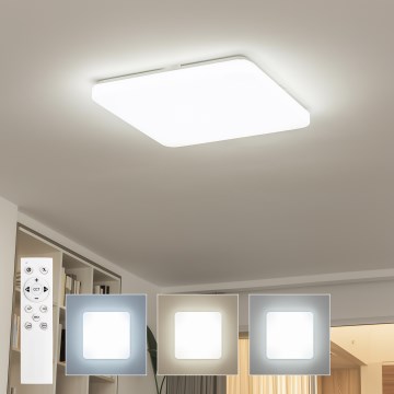 Brilagi - Plafón LED regulable MILKY WAY LED/24W/230V 3000-6500K 37x37 cm + mando a distancia