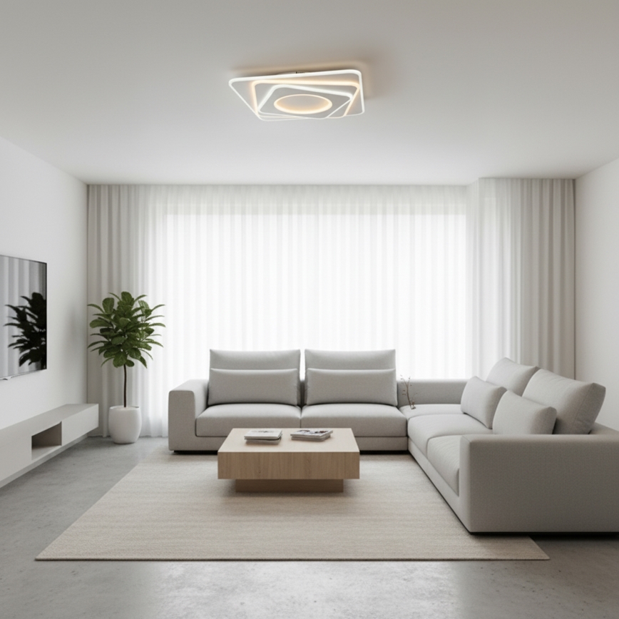Brilagi - Plafón LED regulable MODERN LED/100W/230V 2700-6500K 48x48 cm + control remoto