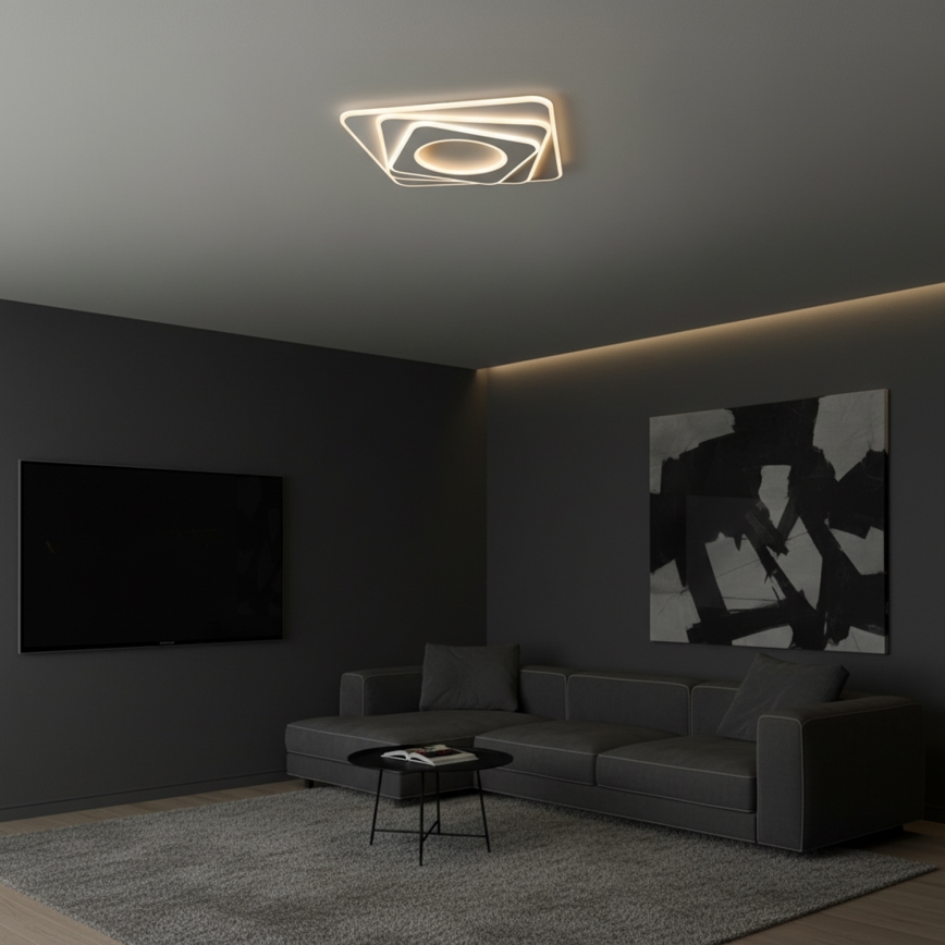 Brilagi - Plafón LED regulable MODERN LED/100W/230V 2700-6500K 48x48 cm + control remoto