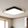 Brilagi - Plafón LED regulable PILANA LED/60W/230V 3000-6500K roble/negro 56x56 cm + control remoto