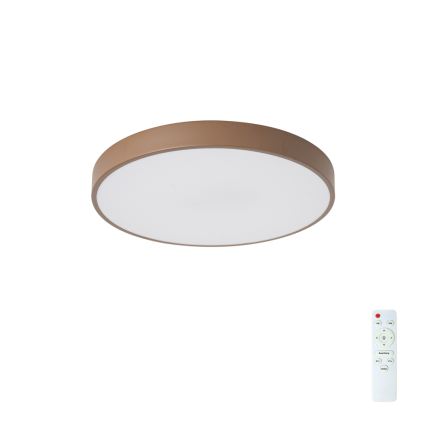 BRILAGI - Lámpara de techo LED regulable POOL LED/48W/230V 3000-6000K Ø 40 cm marrón + control remoto