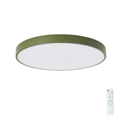 BRILAGI - Luminaria de techo LED regulable POOL LED/60W/230V 3000-6000K diámetro 60 cm verde + mando a distancia