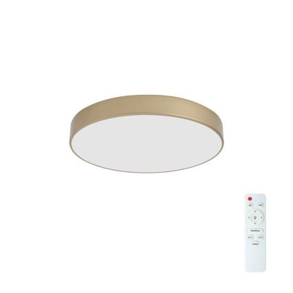 BRILAGI - Luminaria de techo LED regulable POOL LED/60W/230V 3000-6000K diámetro 50 cm dorada + mando a distancia