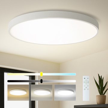 Brilagi - Plafón LED regulable POOL SMART LED/180W/230V 3000-6000K Ø120 cm Wi-Fi Tuya blanco + mando a distancia