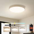Brilagi - Plafón LED regulable POOL SMART LED/48W/230V 3000–6000K Ø 40 cm Wi‑Fi Tuya beige + mando a distancia