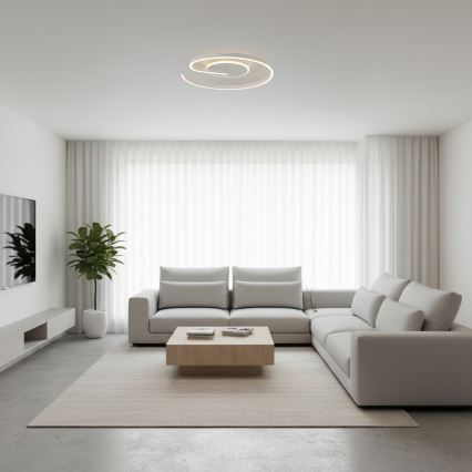 Brilagi - Luminaria de techo LED regulable SPIRAL LED/56W/230V Ø 50 cm 3000/4000/6000K + mando a distancia